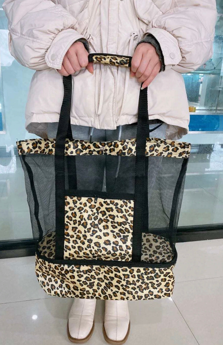 Leopard Beach Bum Cooler Bag