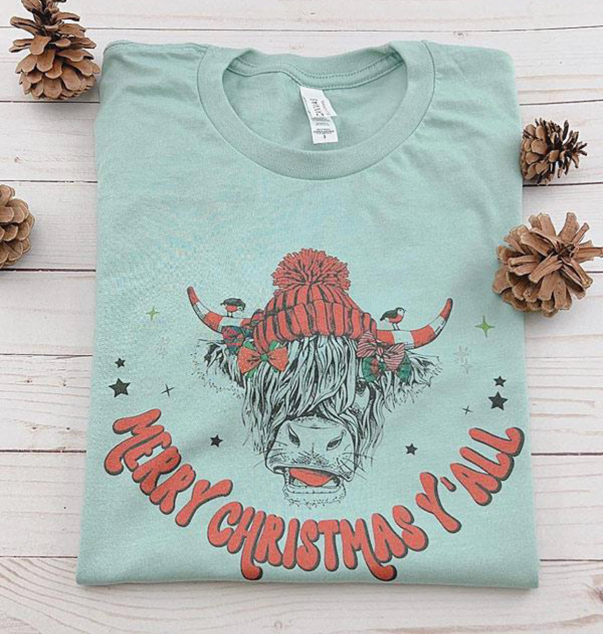 Christmas Vintage Cow Shirt