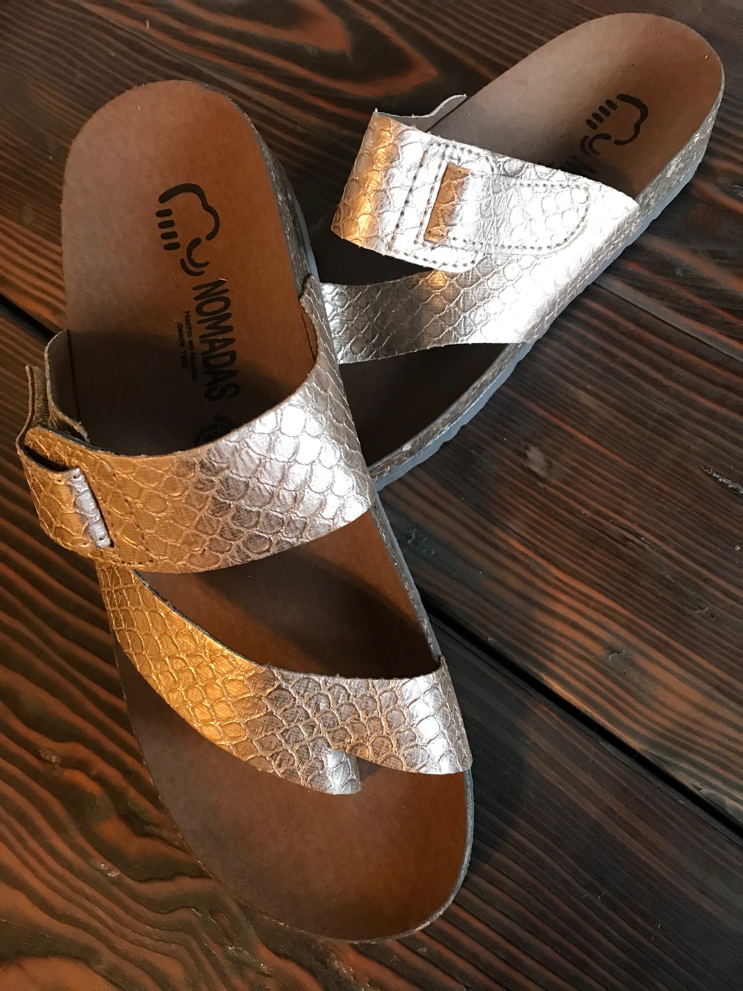 Rose Gold Shiny Sandals