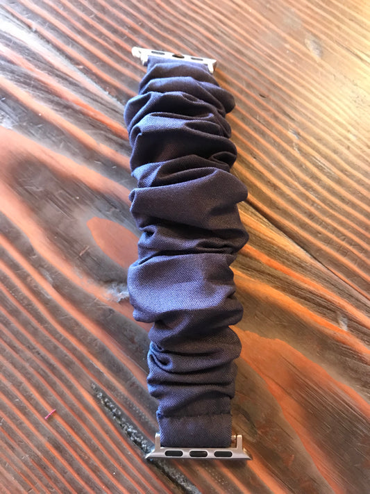 Navy Blue Scrunchy Watch Band