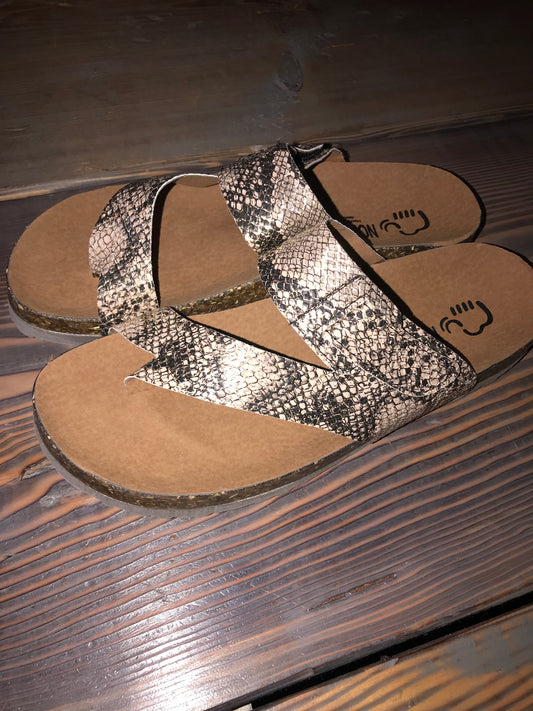 Snake Skin Sandals