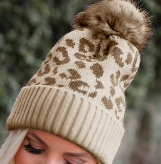 Leopard Beanie