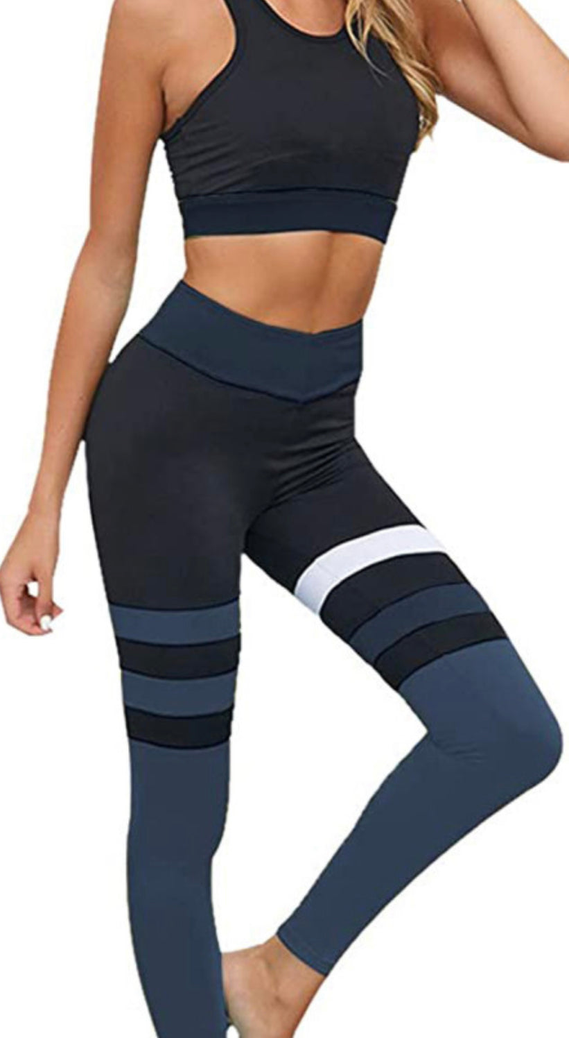 Blue Striped Sportswear Set