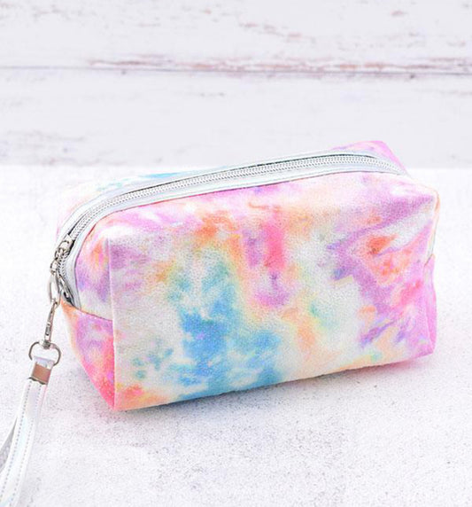 Tie Dye Star Sparkle Cosmetic Bag