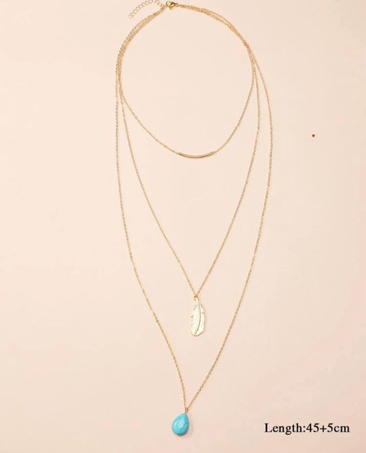 Long Gold Fashion Necklace