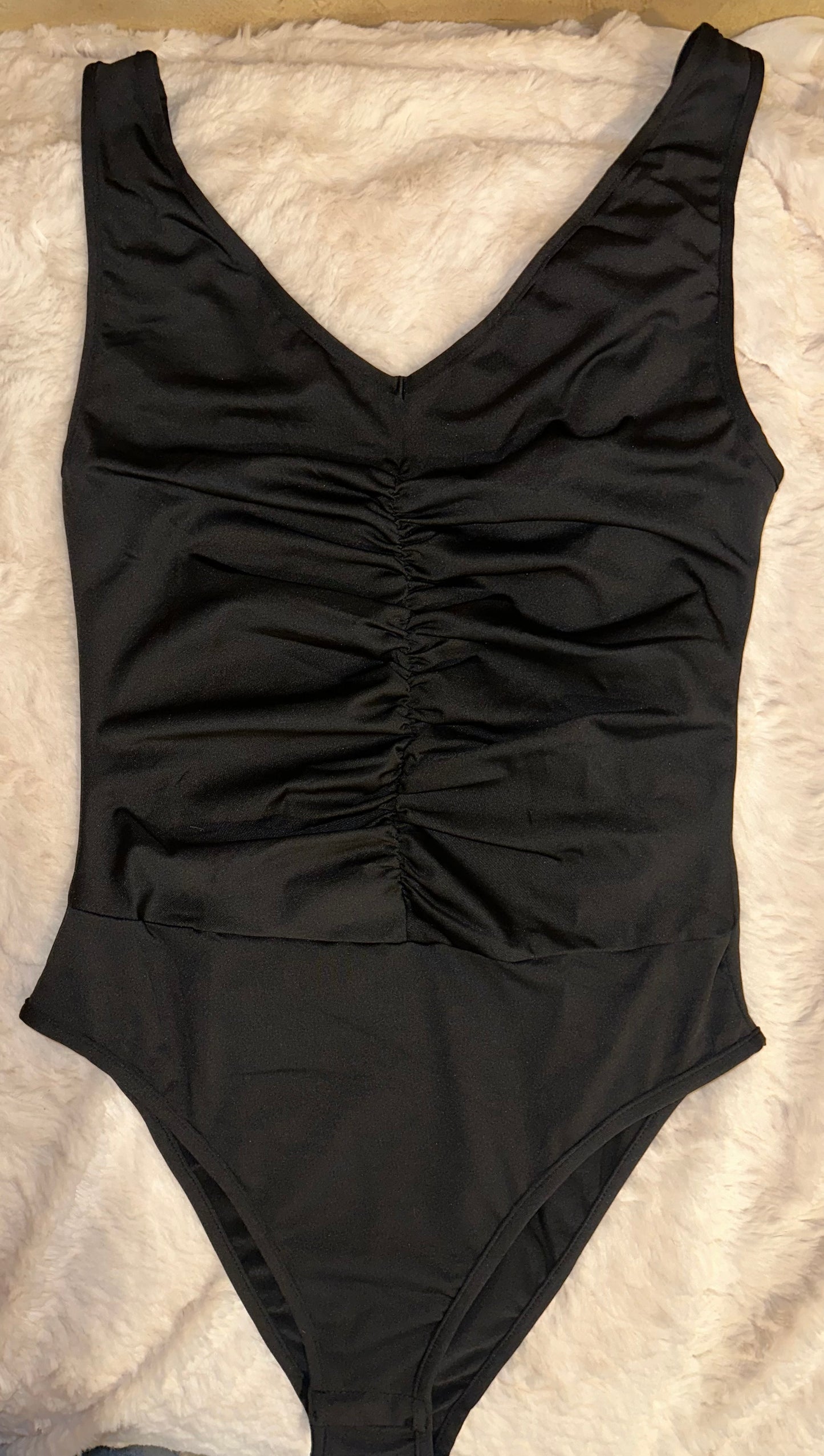 V Neck Sleeveless Bodysuit