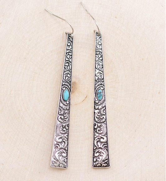 Western Scroll Style Earrings